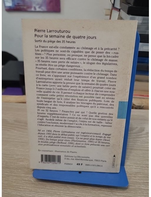 Pour la semaine de quatre jours - Réduction du temps de travail et emploi