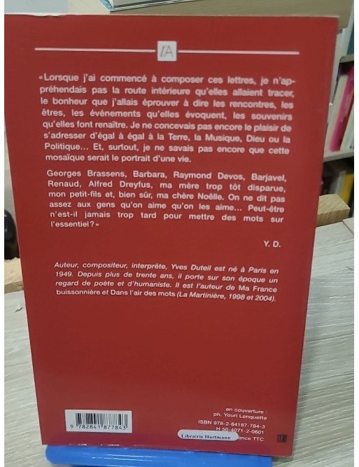 Les choses qu'on ne dit pas - Lettres et confidences d'Yves Duteil