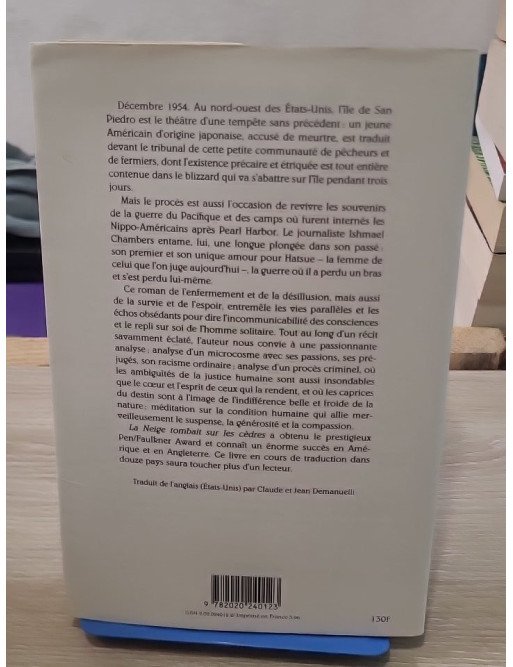 La neige tombait sur les cèdres - Roman historique et judiciaire de David Guterson