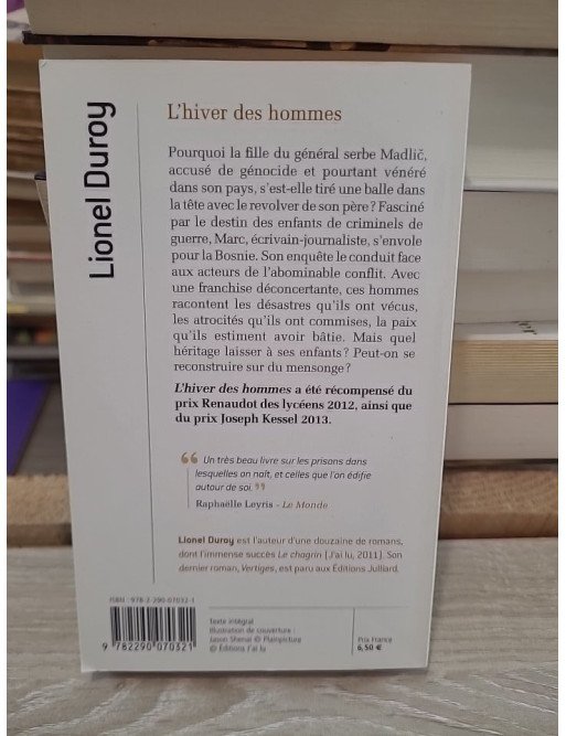 L'hiver des hommes - Roman de Lionel Duroy sur l'héritage de la guerre des Balkans