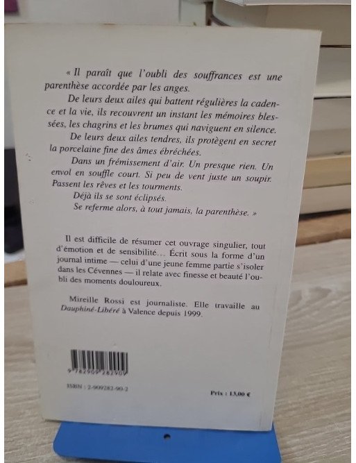 La parenthèse des Anges - Journal intime d'une jeune femme en quête d'apaisement