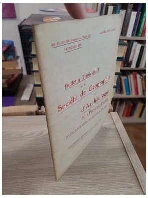 Tome 80 - Bulletin trimestriel de la Société de Géographie et Archéologie de la Province d'Oran