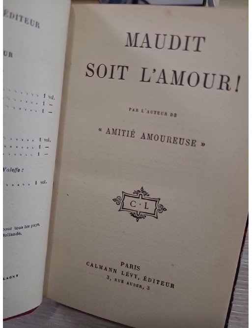 Maudit soit l'Amour ! (Classic Reprint)