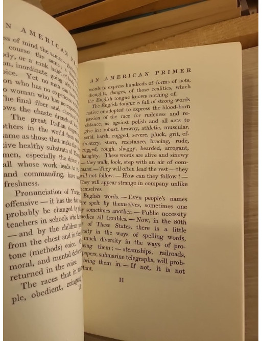 An American Primer – Notes et réflexions de Walt Whitman sur la langue et la culture américaines