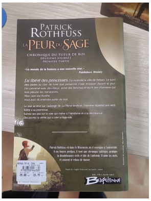 Chronique du tueur de roi Tome 1 et 2 (partie 1 et 2) de rothfuss