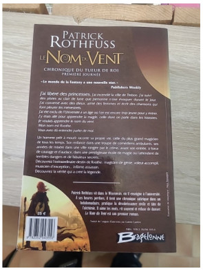 Chronique du tueur de roi Tome 1 et 2 (partie 1 et 2) de rothfuss