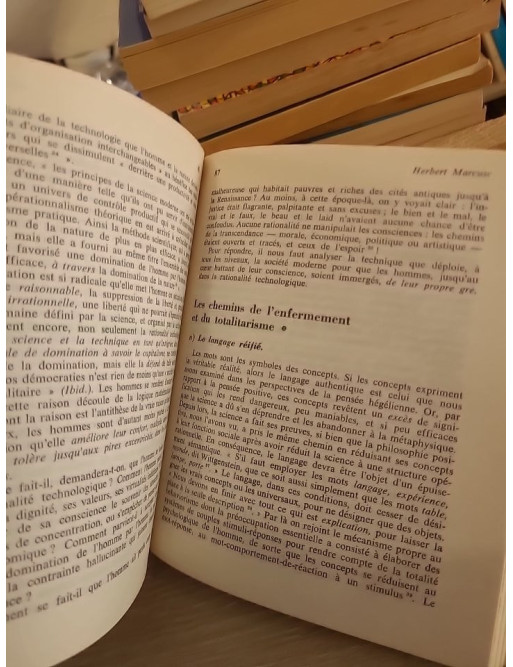 Marcuse ou la quête d'un univers trans-prométhéen – Étude sur la pensée de Herbert Marcuse