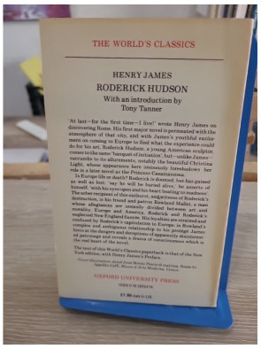 Roderick Hudson - Roman classique de Henry James (édition Oxford Paperbacks)