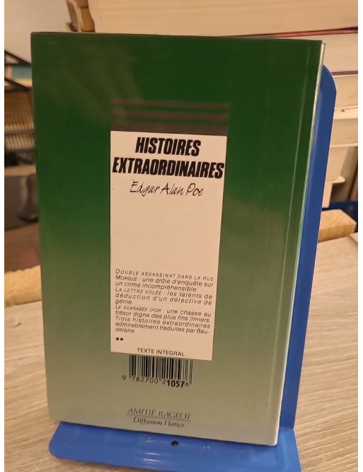 Histoires extraordinaires - Edgar Allan Poe (édition Rageot illustrée, jeunesse)