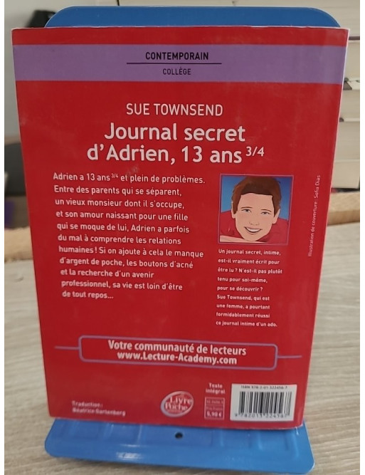 Journal secret d'Adrien, 13 ans 3/4 - roman jeunesse humoristique