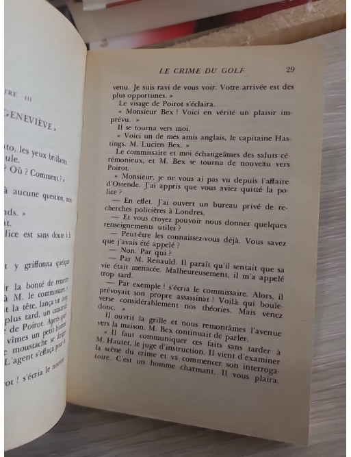 Le Crime du Golf - Agatha Christie (enquête d'Hercule Poirot)