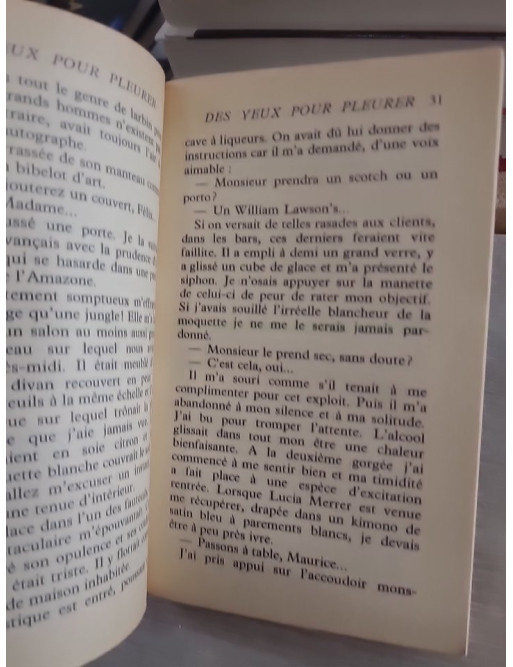 Des Yeux pour pleurer - Frédéric Dard (roman noir)