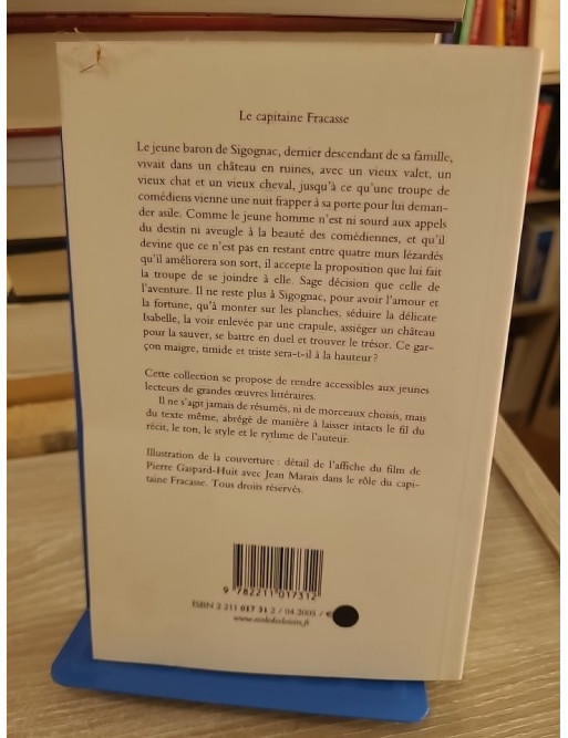 Le capitaine Fracasse - Théophile Gautier - Roman d'aventure classique entre théâtre et noblesse