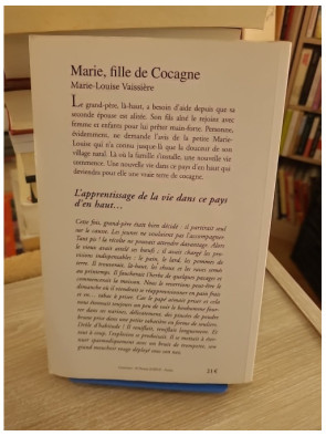 Marie, fille de cocagne - Marie-Louise Vaissière - Roman de terroir sur enfance et enracinement