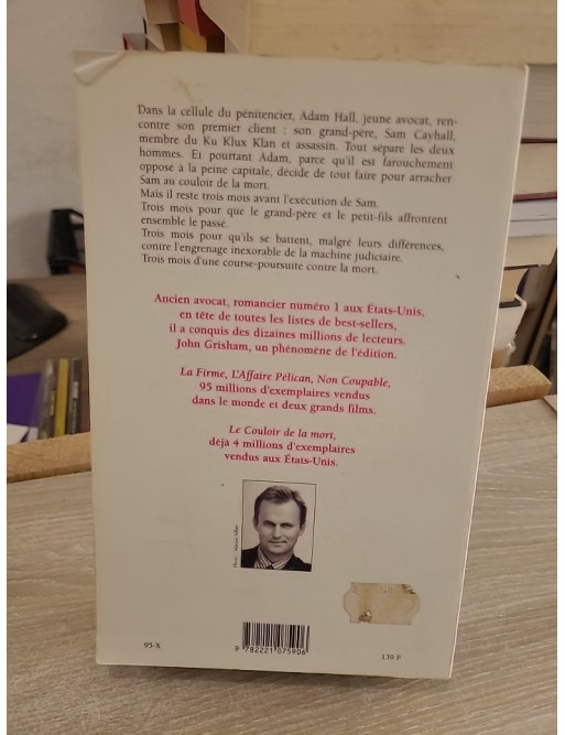 L'héritage de la haine (Le couloir de la mort) - John Grisham - Thriller judiciaire intense contre la peine capitale