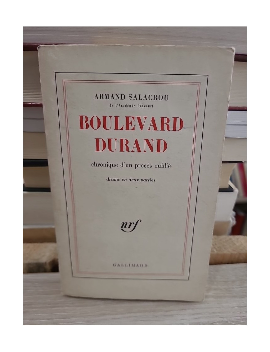 Boulevard Durand – pièce de théâtre d’Armand Salacrou