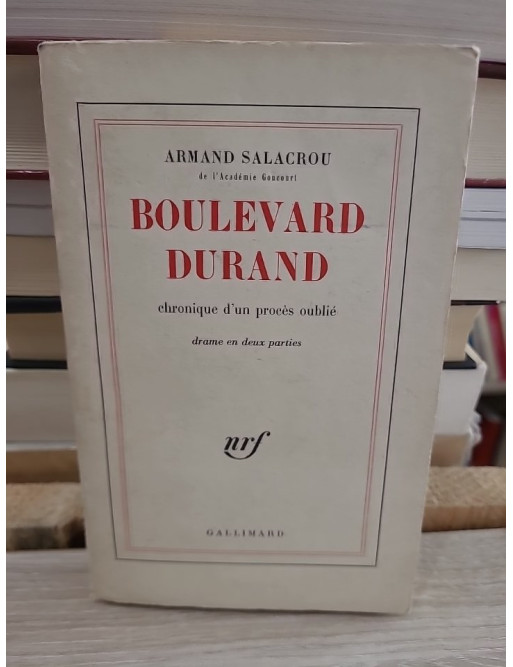 Boulevard Durand – pièce de théâtre d’Armand Salacrou