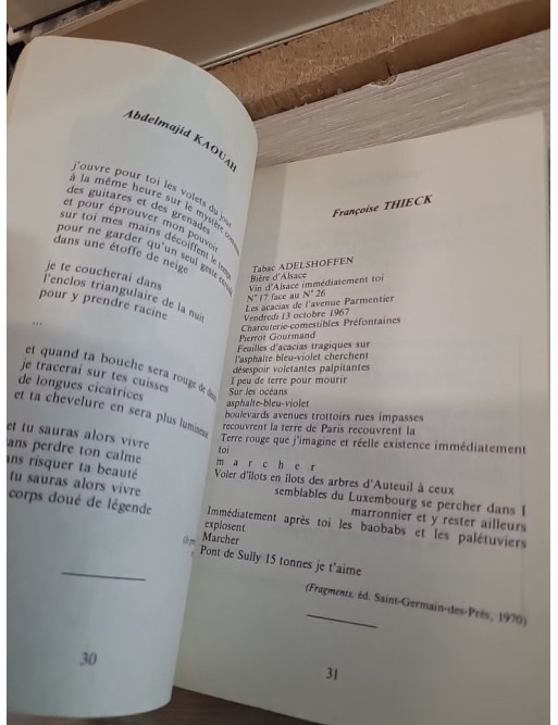 Poésie 1 - Écrit sur un mur, Vert Paradis et autres textes poétiques