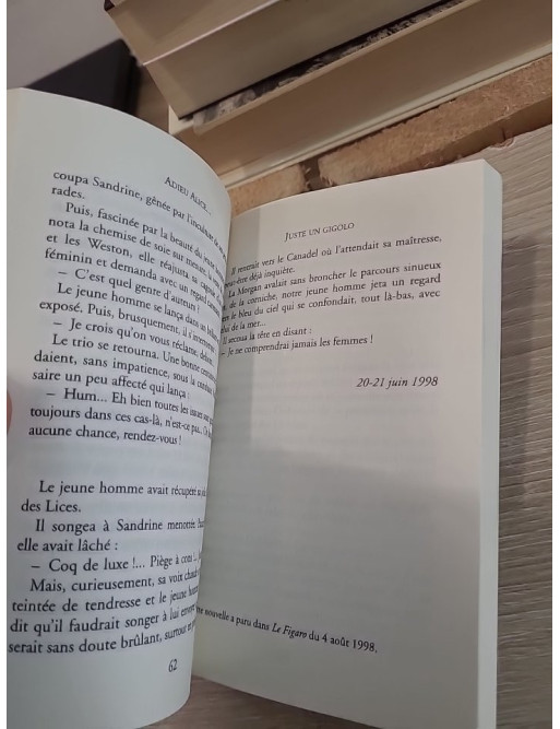 Adieu Alice, adieu Sweetheart - Recueil de nouvelles entre poésie et réalisme