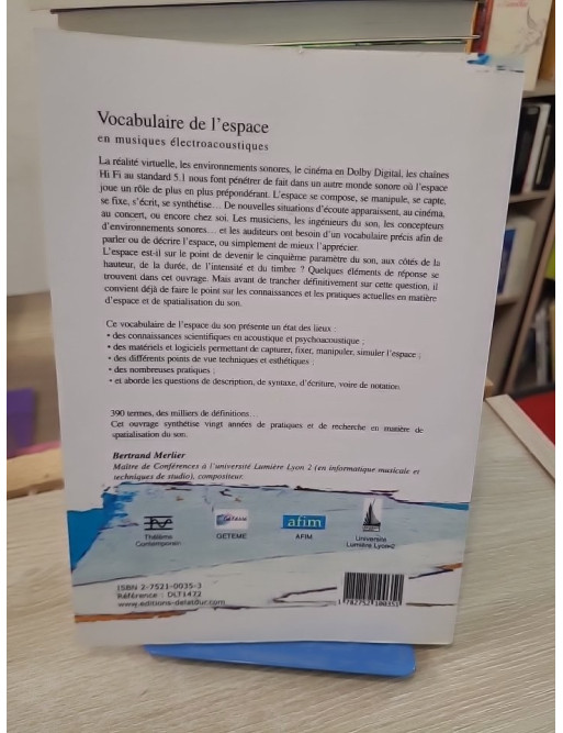 Vocabulaire de l'espace en musiques électroacoustiques - Concepts et analyse sonore