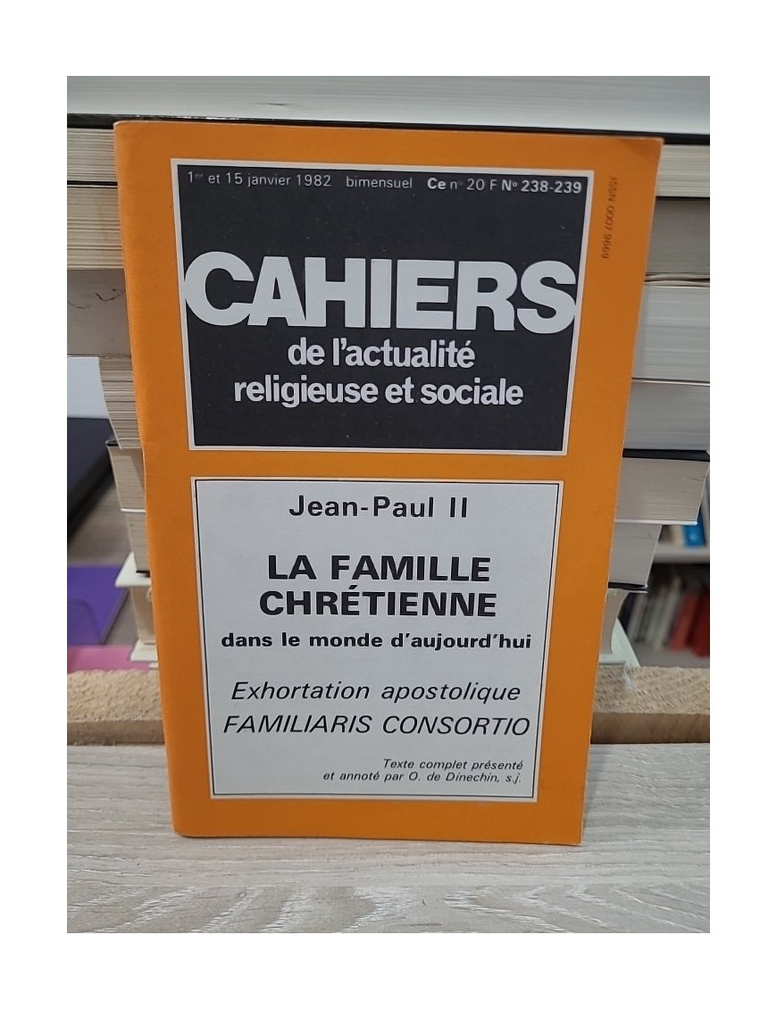 Cahiers de l'actualité religieuse et sociale n°182 : Jean Paul II, encyclique Redemptor Hominis