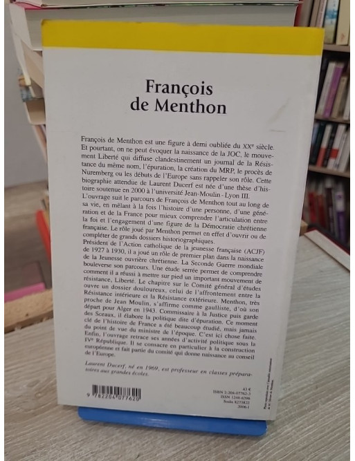 François de Menthon : Un catholique au service de la République (1900-1984)