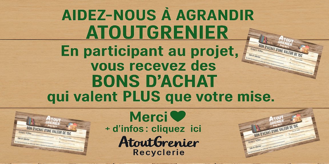 Aidez-nous a agrandir la boutique